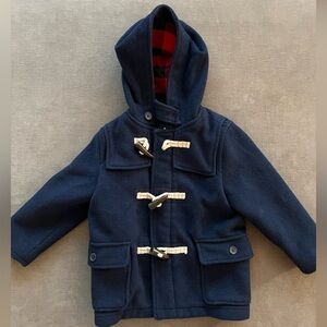 Gap Kids Navy Wool-Blend Toggle Coat 4T